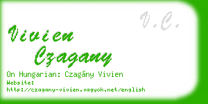 vivien czagany business card